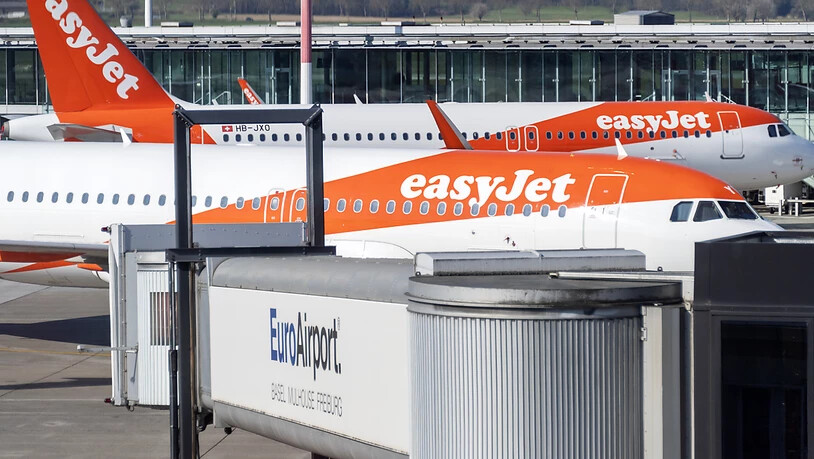 Die Flugzeuge der am Euroairport Basel-Mülhausen mit Abstand stärksten Gesellschaft Easyjet blieben im Frühling 2020 am Boden.