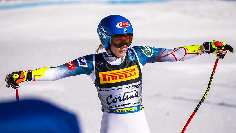 Titelverteidigerin Mikaela Shiffrin gewann in ihrem ersten Speed-Rennen des Winter Bronze