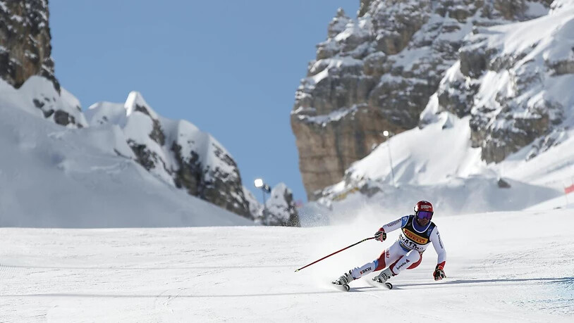 Starke Bilder, grosser Sport: Beat Feuz in der WM-Abfahrt in den Dolomiten