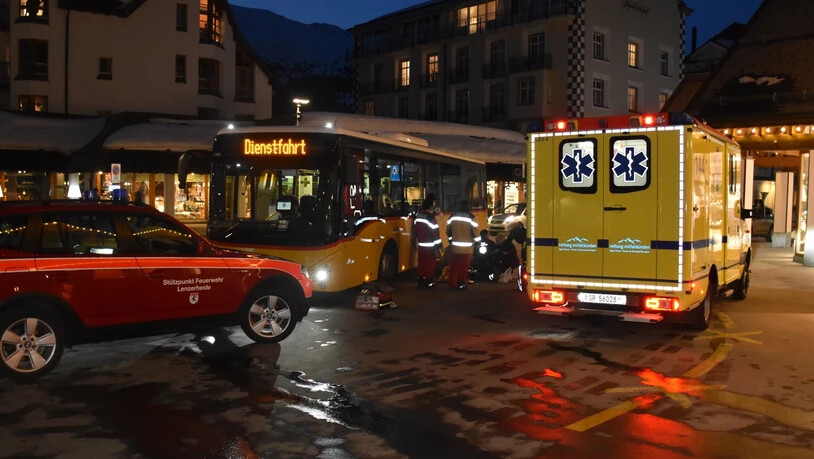 Der Unfall ereignete sich Ende Februar an einer Postautohaltestelle in Lenzerheide.