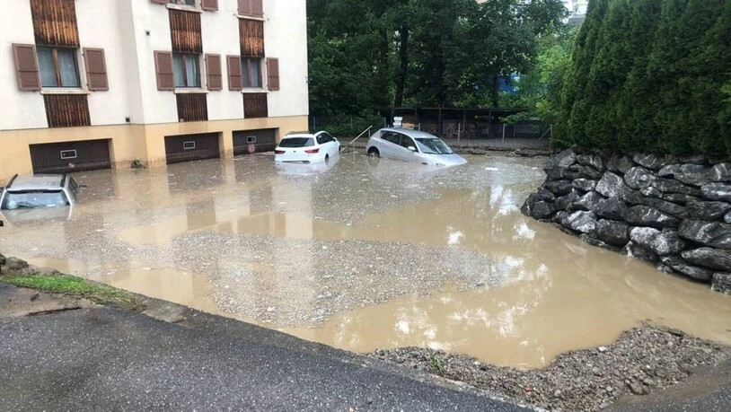 Auch im Kanton Freiburg kam es zu Überschwemmungen.