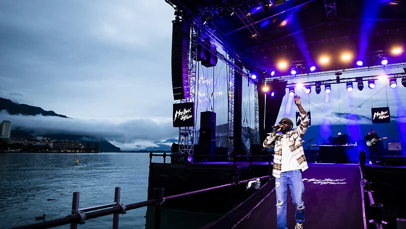 Das Montreux Jazz Festival, hier während des Konzerts des Lausanner Rappers Arma Jackson, hat während seiner 55. Ausgabe allen Widrigkeiten getrotzt.