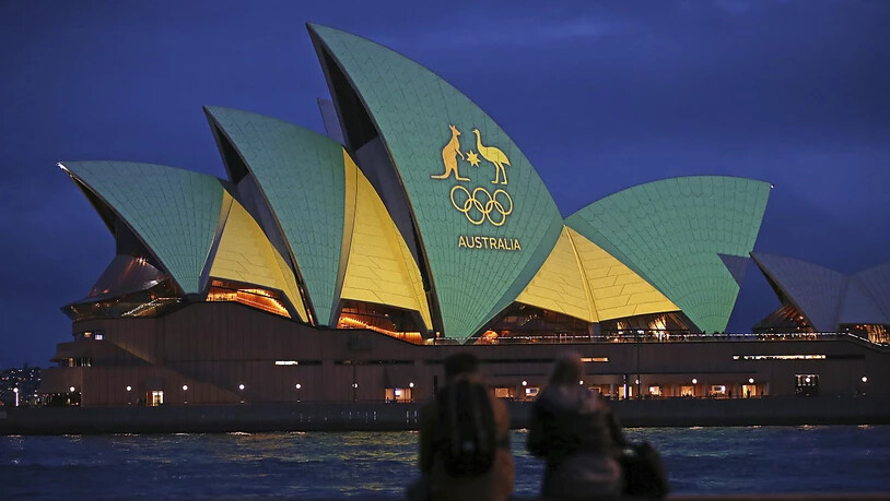 Zum dritten Mal Australien: 2000 fanden die Sommerspiele in Sydney statt, wo das Opernhaus in den Nationalfarben aufleuchtete
