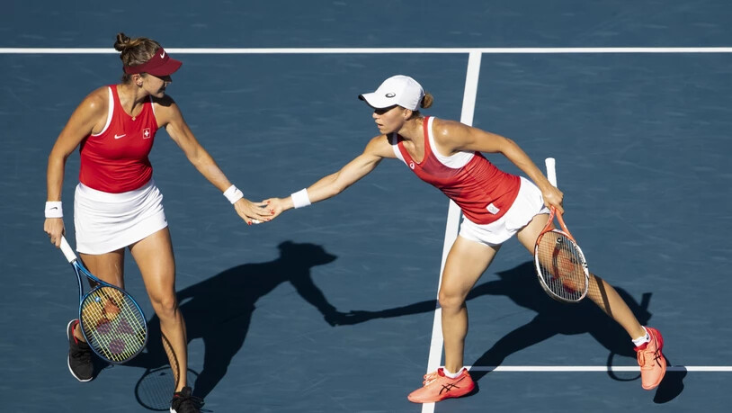 Am Ende reichte die Kraft nicht mehr: Belinda Bencic (li.) und Viktorija Golubic verloren den Final im Doppel