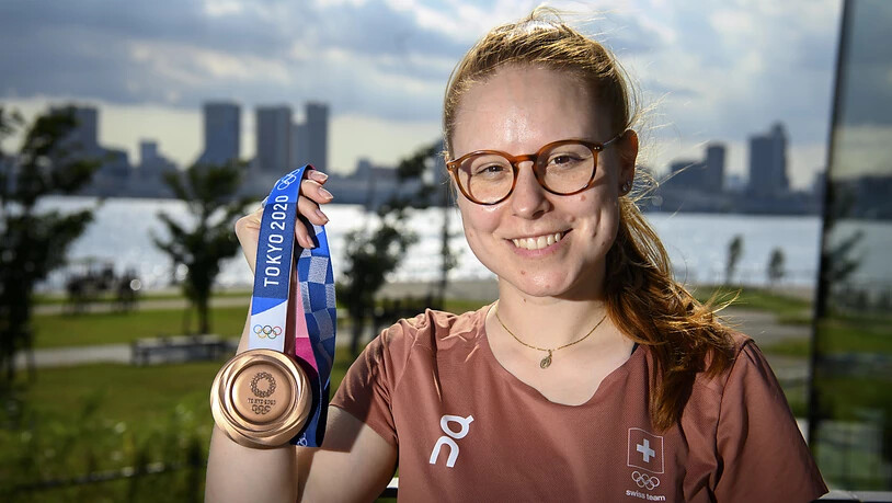 Nina Christen (Schiessen) eröffnete den Medaillenregen am Eröffnungstag mit Bronze über 10 m mit dem Luftgewehr