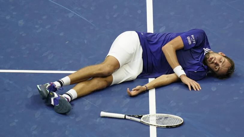 Die spezielle Siegerpose kam Daniil Medwedew während des Wimbledon-Turniers in den Sinn