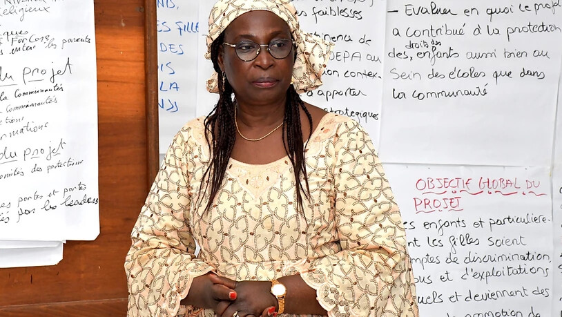 HANDOUT - Die Juristin Marthe Wandou aus Kamerun wird mit dem Alternativen Nobelpreis 2021 ausgezeichnet. Foto: ---/Right Livelihood/dpa - ACHTUNG: Nur zur redaktionellen Verwendung im Zusammenhang mit der aktuellen Berichterstattung und nur mit…