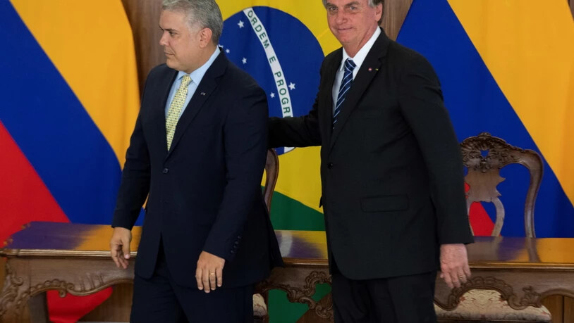 Brasiliens Präsident Jair Bolsonaro und sein kolumbianischer Amtskollege  Ivan Duque wollen am Weltklima-Gipfel in Glasgow auf die Souveränität im Amazonsgebiet pochen.