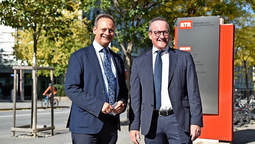 Stefan Engler und Martin Schmid (rechts) vertreten Graubünden für weitere vier Jahre in Bern.