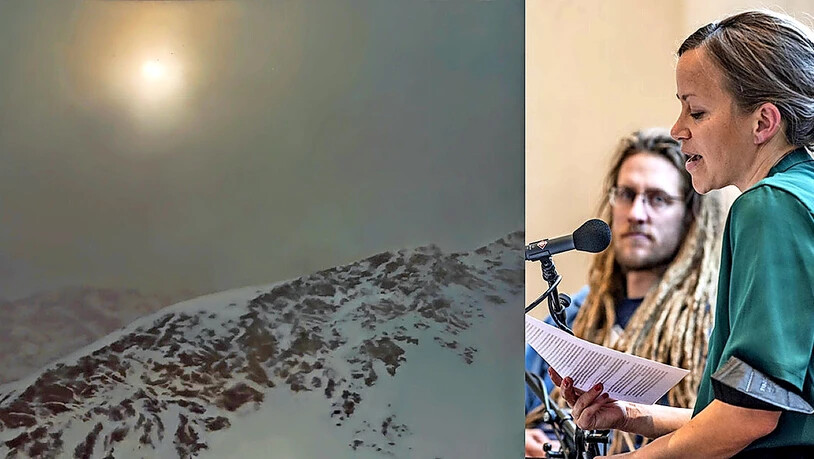 Gerhard Richters vernebeltes Davos Bild brachte Tabea Steiner der Davoser Sonne näher.  