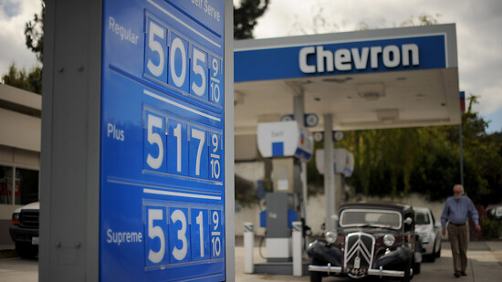 Der US-Konzern Chevron profitiert vom hohen Ölpreis. (Archivbild)