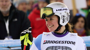 Corinne Suter war im ersten Garmisch-Training die Schnellste