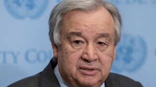 ARCHIV - UN-Generalsekretär António Guterres spricht während einer Pressekonferenz. Foto: Mark Garten/UN/dpa - ACHTUNG: Nur zur redaktionellen Verwendung und nur mit vollständiger Nennung des vorstehenden Credits