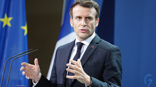Frankreichs Staatspräsident Emmanuel Macron. Foto: Kay Nietfeld/dpa-Pool/dpa