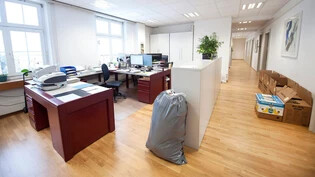 Nach der Pleite stehen die Büros der Allemann, Zinsli & Partner AG Anfang 2015 leer.