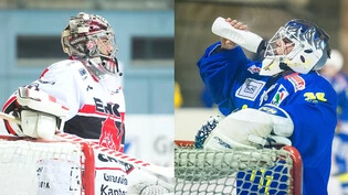 Die Goalies des EHC Chur (links) und des EHC St. Moritz sind in der Cup-Qualifikation gefordert.