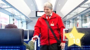 Eine gute Atmosphäre ist wichtig: Zugbegleiter Thomas Cadosch begegnet den Fahrgästen mit Respekt und Humor – das zahlt sich aus.