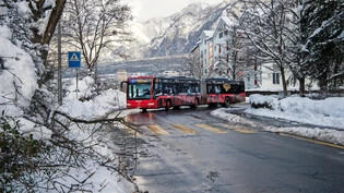 Schwierige Verhältnisse: Für den öffentlichen Verkehr in Chur waren die vergangenen Tage aufgrund der heftigen Schneefälle nicht einfach. Auf einigen Strecken musste der Betrieb komplett unterbrochen werden.