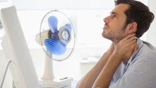 Der Luftzug eines Ventilators lässt die Temperatur angenehmer wirken. 